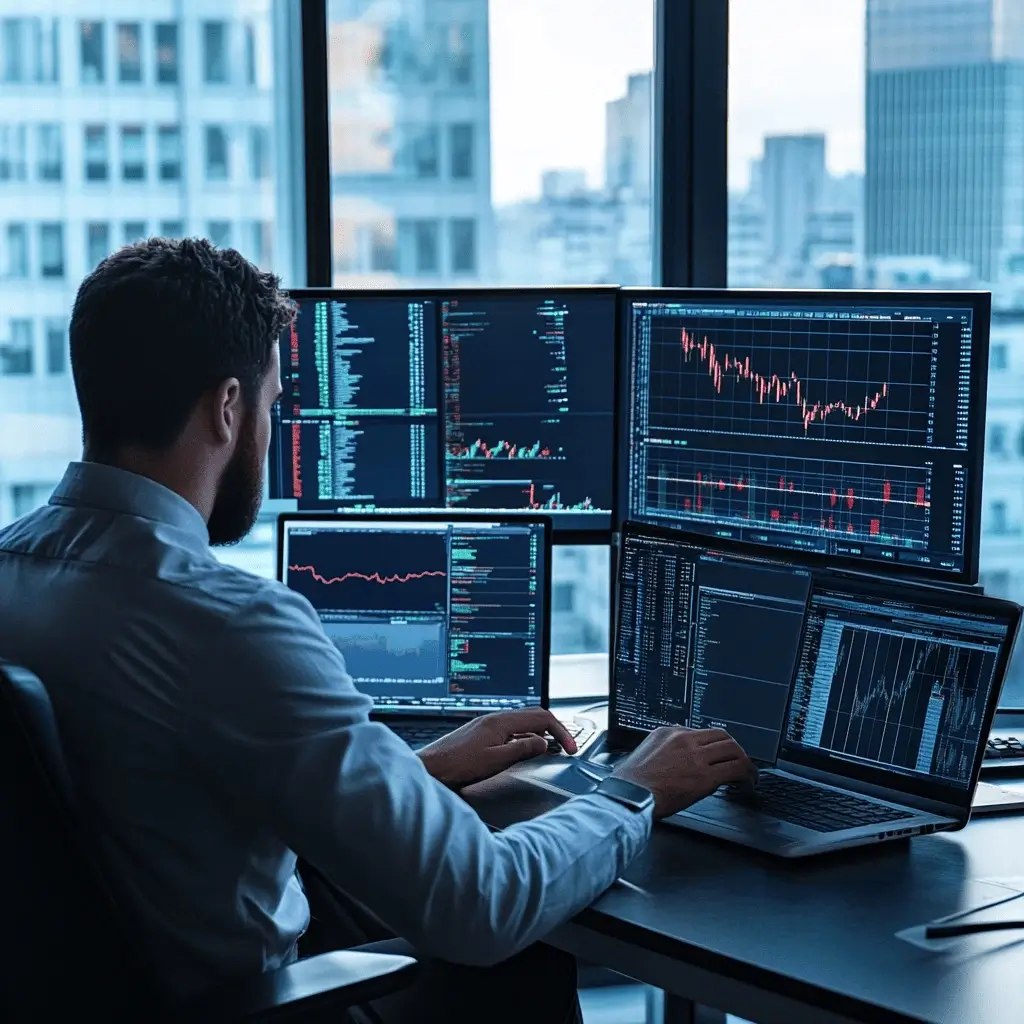 AI trading analyse graf